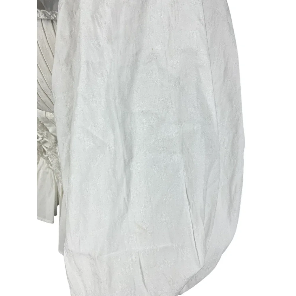 Nana Jacqueline Romantic White Maddie Lace Blouse Size XS
